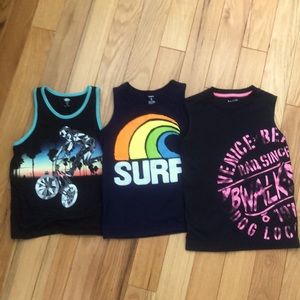 Sleeveless Muscle Tank Boys Tops XS-5
